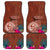 Chamorro Biba Guam Car Mats Latte Stone Tribal and Hibiscus Flower Tapa Pattern