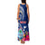 Guam Liberation Family Matching Tank Maxi Dress and Hawaiian Shirt Latte Stone and Guahan Seal Jungle Flower