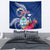 Personalised Guam Liberation Tapestry Latte Stone and Guahan Seal Jungle Flower