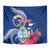 Personalised Guam Liberation Tapestry Latte Stone and Guahan Seal Jungle Flower