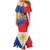 Philippines Independence Day Family Matching Mermaid Dress and Hawaiian Shirt Araw ng Kalayaan Polynesian Sun and YAKAN Pattern