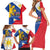 Philippines Independence Day Family Matching Short Sleeve Bodycon Dress and Hawaiian Shirt Araw ng Kalayaan Polynesian Sun and YAKAN Pattern