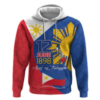 Philippines Independence Day Hoodie Araw ng Kalayaan Polynesian Sun and YAKAN Pattern