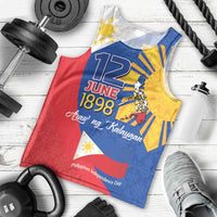 Philippines Independence Day Men Tank Top Araw ng Kalayaan Polynesian Sun and YAKAN Pattern