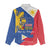 Philippines Independence Day Women Casual Shirt Araw ng Kalayaan Polynesian Sun and YAKAN Pattern