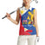 Philippines Independence Day Women Sleeveless Polo Shirt Araw ng Kalayaan Polynesian Sun and YAKAN Pattern