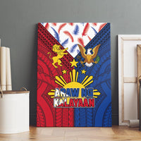 Philippines Independence Day 126th Anniversary Canvas Wall Art Polynesian Pattern National Flag Style