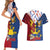 Philippines Independence Day 126th Anniversary Couples Matching Short Sleeve Bodycon Dress and Hawaiian Shirt Polynesian Pattern National Flag Style