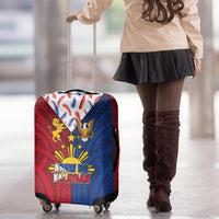 Philippines Independence Day 126th Anniversary Luggage Cover Polynesian Pattern National Flag Style