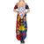 Philippines Independence Day 126th Anniversary Summer Maxi Dress Polynesian Pattern National Flag Style