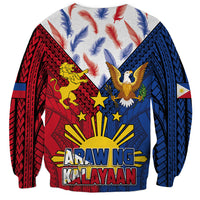 Philippines Independence Day 126th Anniversary Sweatshirt Polynesian Pattern National Flag Style