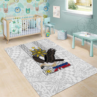 Philippines Eagle Week Area Rug Polynesian Pattern Barong Style