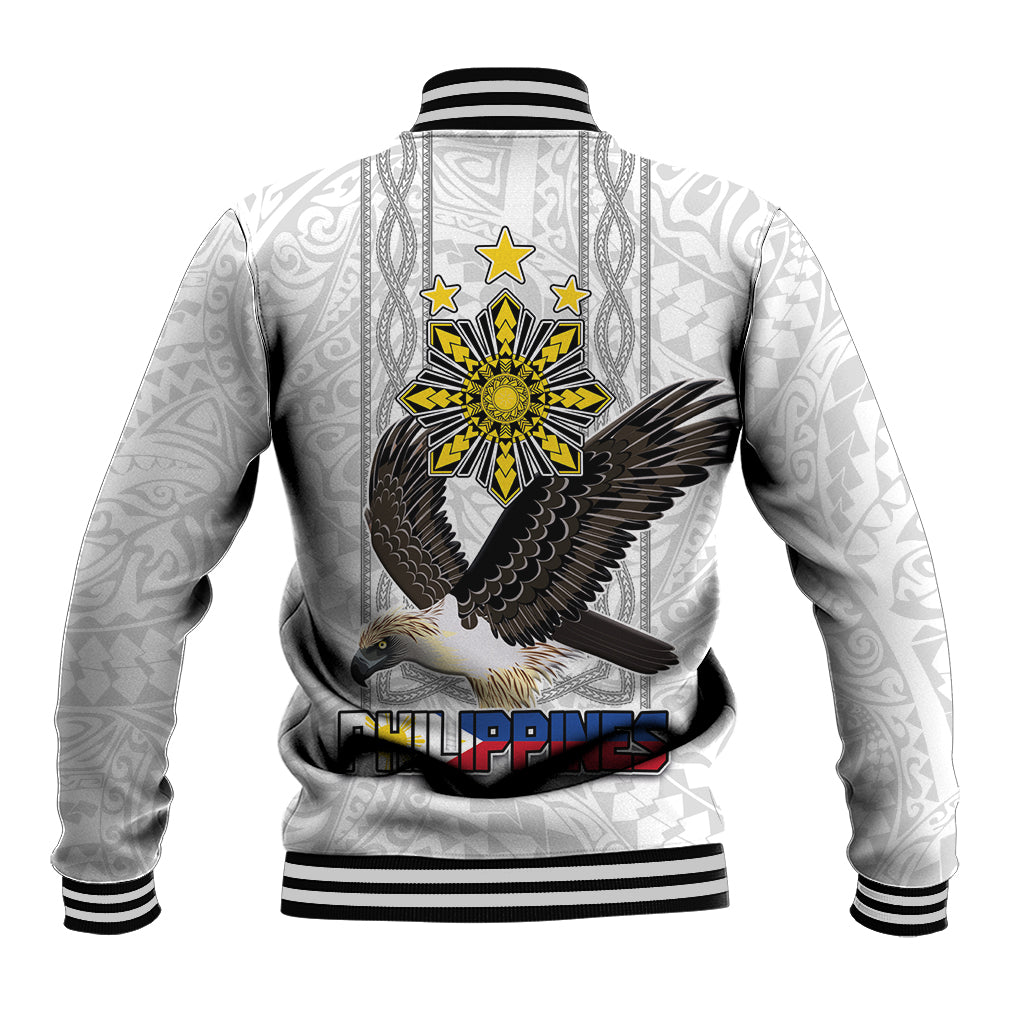 Philippines Eagle Week Baseball Jacket Polynesian Pattern Barong Style