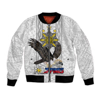 Philippines Eagle Week Bomber Jacket Polynesian Pattern Barong Style