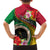 Vanuatu Tribal Boar Tusk Family Matching Long Sleeve Bodycon Dress and Hawaiian Shirt Tropical Plants with Namele and Melanesian Pattern