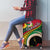 Vanuatu Tribal Boar Tusk Luggage Cover Tropical Plants with Namele and Melanesian Pattern