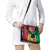 Vanuatu Tribal Boar Tusk Shoulder Handbag Tropical Plants with Namele and Melanesian Pattern