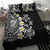 Hawaiian Plumeria Turtles Bedding Set Polynesian Art Tattoo