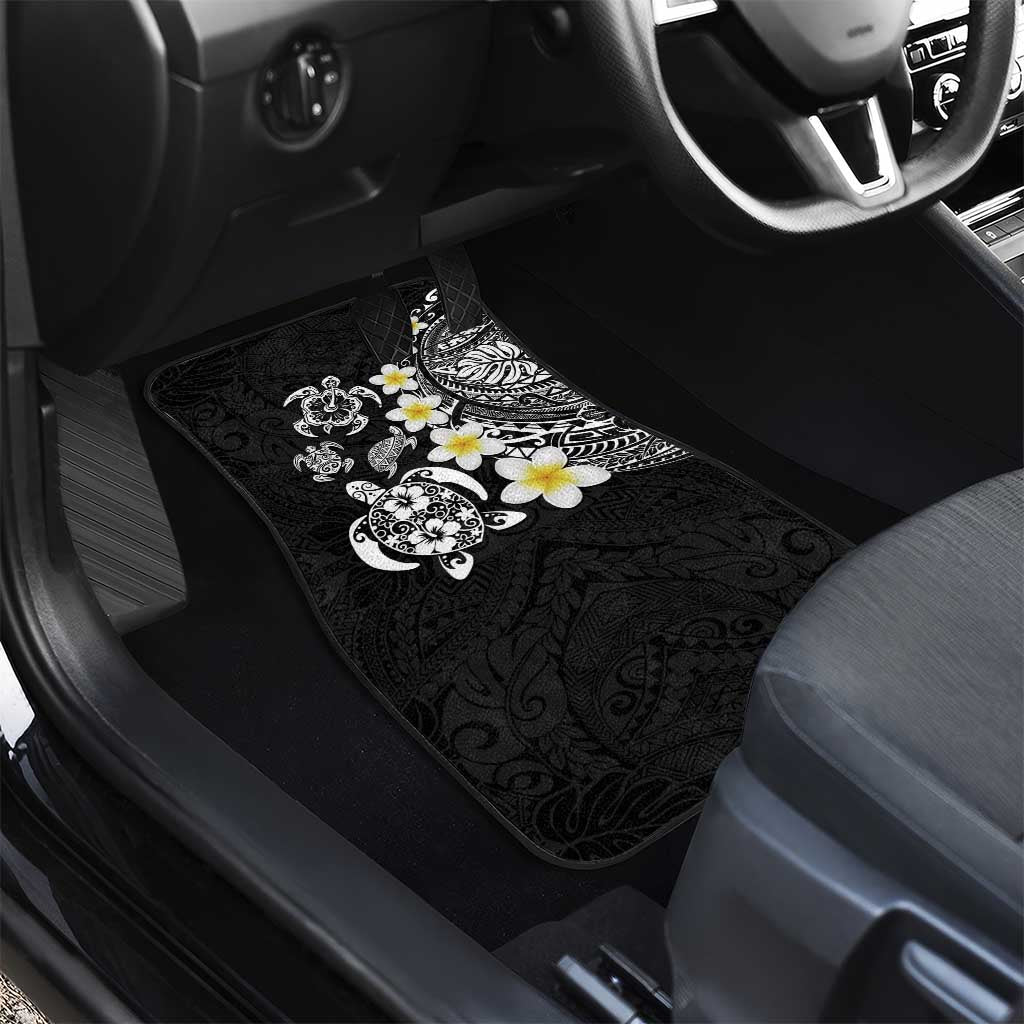 Hawaiian Plumeria Turtles Car Mats Polynesian Art Tattoo