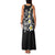 Hawaiian Plumeria Turtles Family Matching Tank Maxi Dress and Hawaiian Shirt Polynesian Art Tattoo