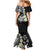 Hawaiian Plumeria Turtles Mermaid Dress Polynesian Art Tattoo