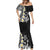 Hawaiian Plumeria Turtles Mermaid Dress Polynesian Art Tattoo