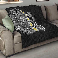 Hawaiian Plumeria Turtles Quilt Polynesian Art Tattoo