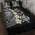 Hawaiian Plumeria Turtles Quilt Bed Set Polynesian Art Tattoo
