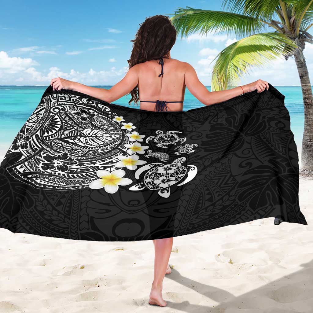 Hawaiian Plumeria Turtles Sarong Polynesian Art Tattoo