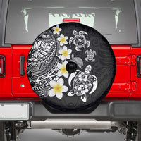 Hawaiian Plumeria Turtles Spare Tire Cover Polynesian Art Tattoo