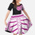 Samoan Art Tattoo Polynesian Pattern Family Matching Tank Maxi Dress and Hawaiian Shirt Pink Out Color