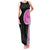 Samoan Art Tattoo Polynesian Pattern Family Matching Tank Maxi Dress and Hawaiian Shirt Pink Out Color