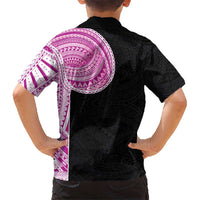 Samoan Art Tattoo Polynesian Pattern Hawaiian Shirt Pink Out Color