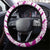 Samoan Art Tattoo Polynesian Pattern Steering Wheel Cover Pink Out Color