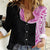 Samoan Art Tattoo Polynesian Pattern Women Casual Shirt Pink Out Color