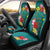 Aloha Kanaka Maoli Hawaii Flowers Car Seat Cover With Polynesian Pattern Teal Color