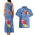 Bula Fiji Hibiscus and Plumeria Flowers Couples Matching Tank Maxi Dress and Hawaiian Shirt Tapa Tattoo Polynesian Pattern