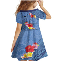 Bula Fiji Hibiscus and Plumeria Flowers Family Matching Mermaid Dress and Hawaiian Shirt Tapa Tattoo Polynesian Pattern