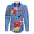 Bula Fiji Hibiscus and Plumeria Flowers Family Matching Off The Shoulder Long Sleeve Dress and Hawaiian Shirt Tapa Tattoo Polynesian Pattern