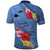 Bula Fiji Hibiscus and Plumeria Flowers Polo Shirt Tapa Tattoo Polynesian Pattern