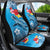 Hawaii Sea Turtle and Tropical Flowers Car Seat Cover Polynesian Tattoo Undersea Vibe