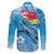 Hawaii Sea Turtle and Tropical Flowers Family Matching Mermaid Dress and Hawaiian Shirt Polynesian Tattoo Undersea Vibe