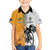 Custom Fiji and Australia Rugby Family Matching Long Sleeve Bodycon Dress and Hawaiian Shirt Aboriginal and Fijian Masi Pattern