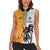 Custom Fiji and Australia Rugby Women Sleeveless Polo Shirt Aboriginal and Fijian Masi Pattern