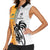 Custom Fiji and Australia Rugby Women Sleeveless Polo Shirt Aboriginal and Fijian Masi Pattern