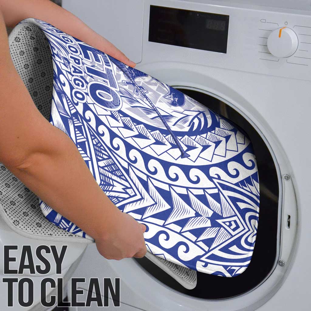 Samoa Pago Pago Aeto Bathroom Set Wingstyle Blue-White Color - Polynesian Pride