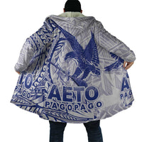 Samoa Pago Pago Aeto Cloak Wingstyle Blue-White Color - Polynesian Pride