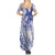 Samoa Pago Pago Aeto Summer Maxi Dress Wingstyle Blue-White Color - Polynesian Pride
