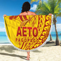 Samoa Pago Pago Aeto Beach Blanket Wingstyle Red-Gold Color - Polynesian Pride