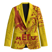 Samoa Pago Pago Aeto Blazer Wingstyle Red-Gold Color - Polynesian Pride